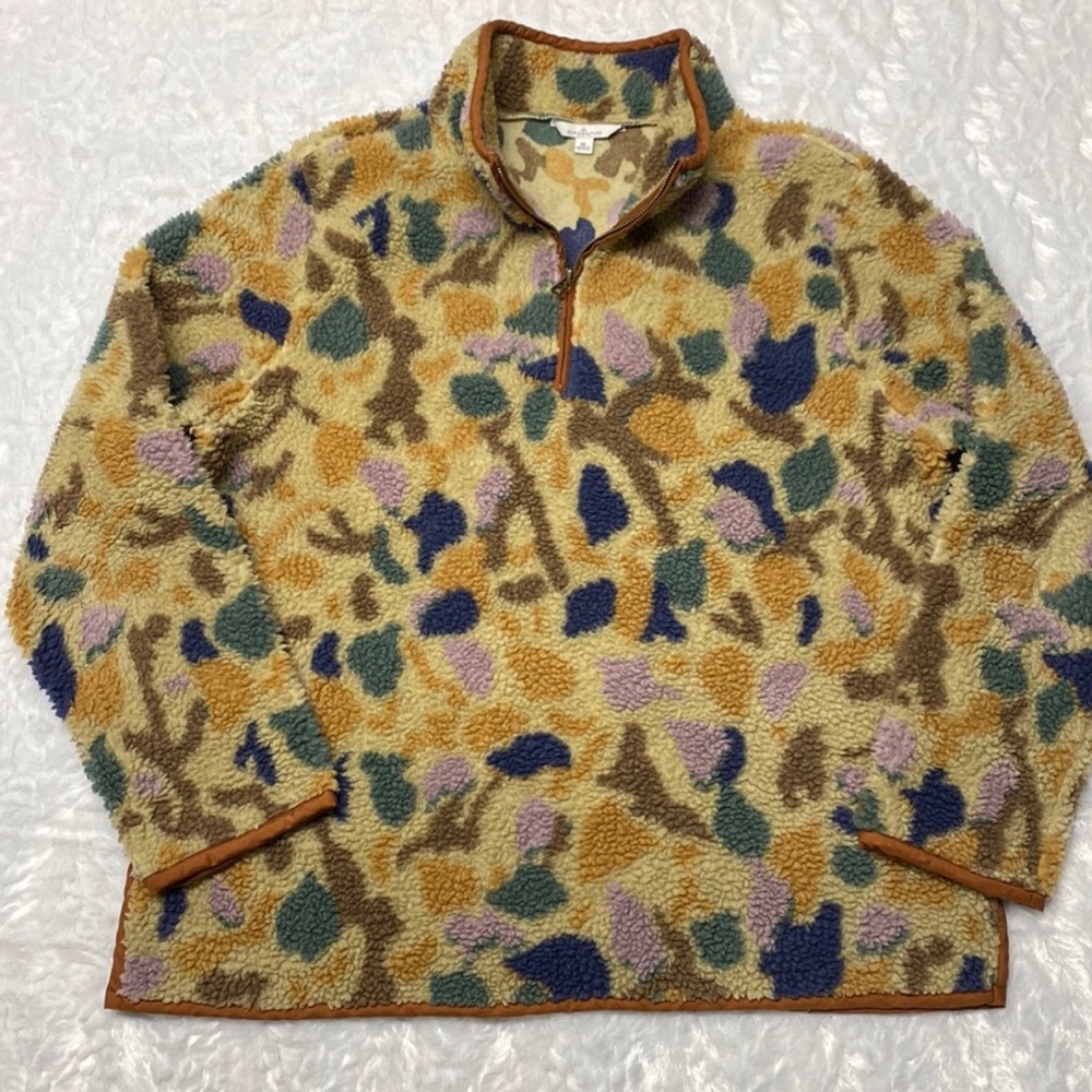 L.L. Bean Multicolor Fleece Pullover
